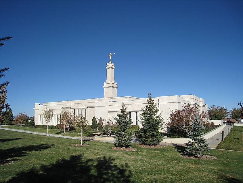 The Monticello Utah Temple of The Church of Jesus Christ of Latter-day Saints.
