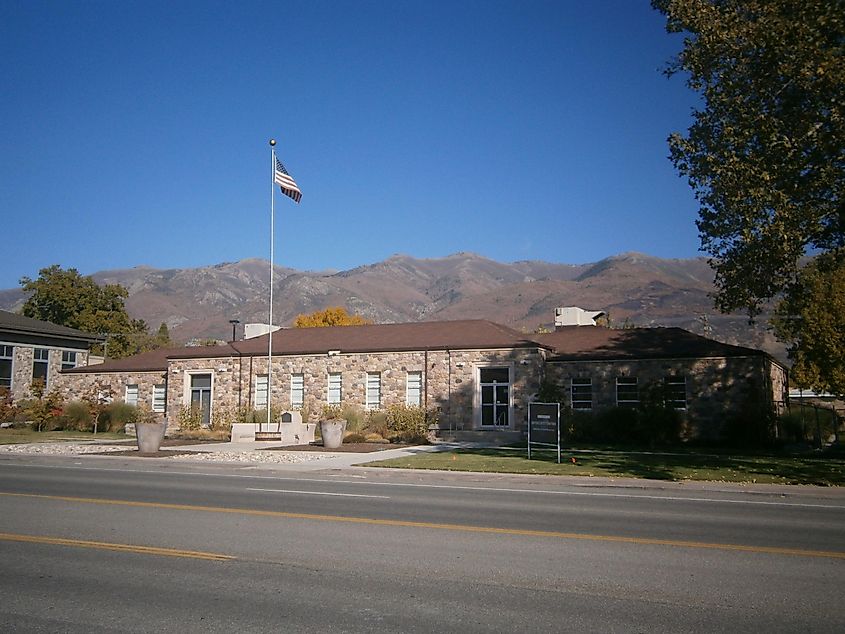 The former Kaysville City Hall in Kaysville, Utah, USA.