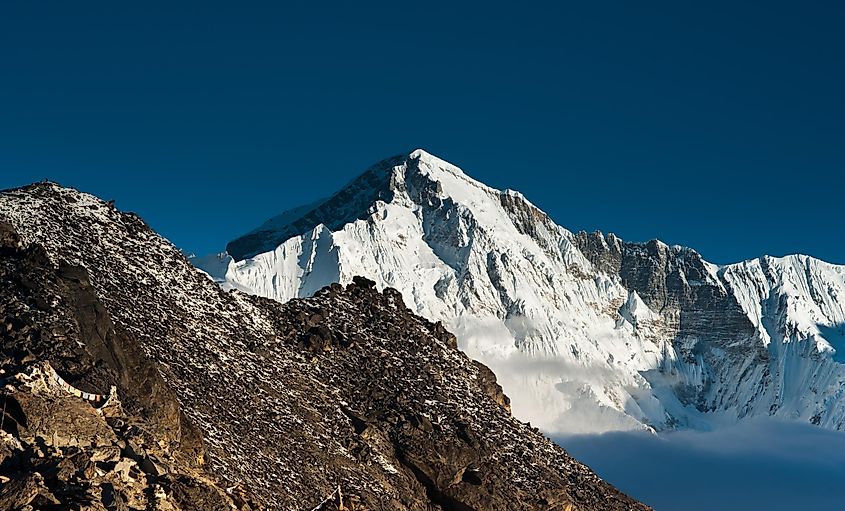 The massive Himalayan mountain known as Cho Oyu