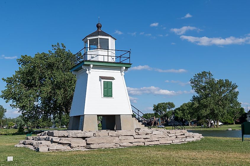 Port Clinton Lighthouse in Port Clinton, Ohio.