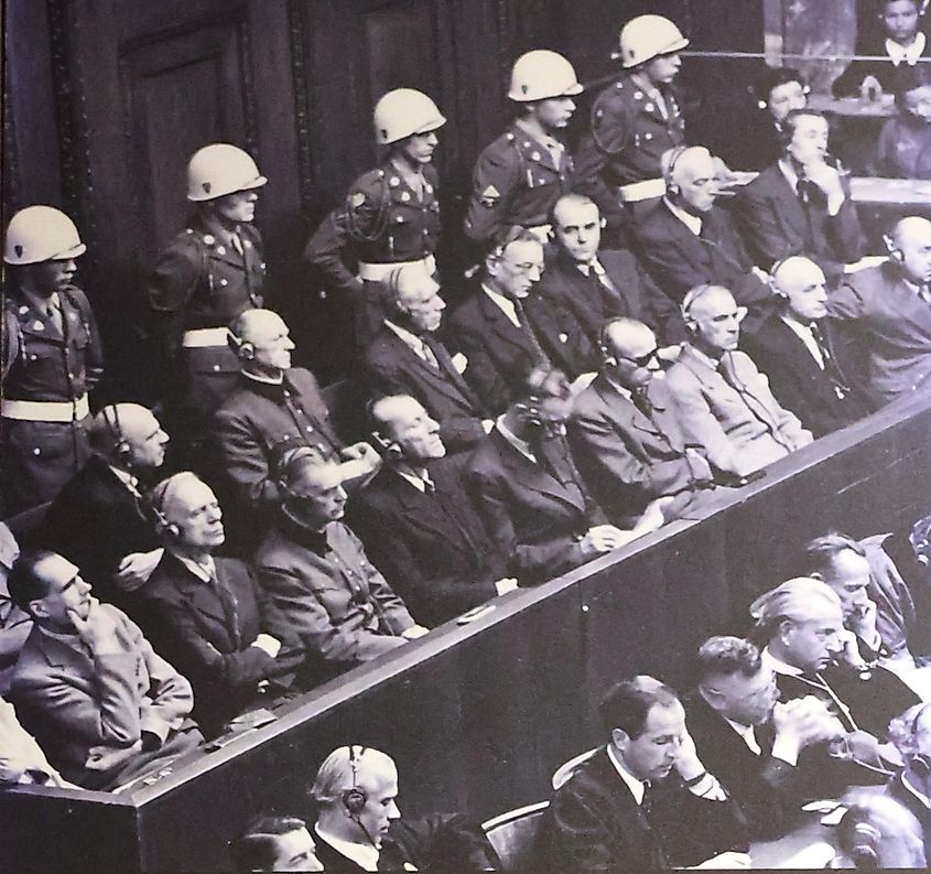 Nuremberg Trials, in which Nazi Germany leaders stood trial for crimes against humanity. Image used under license from Shutterstock.com.