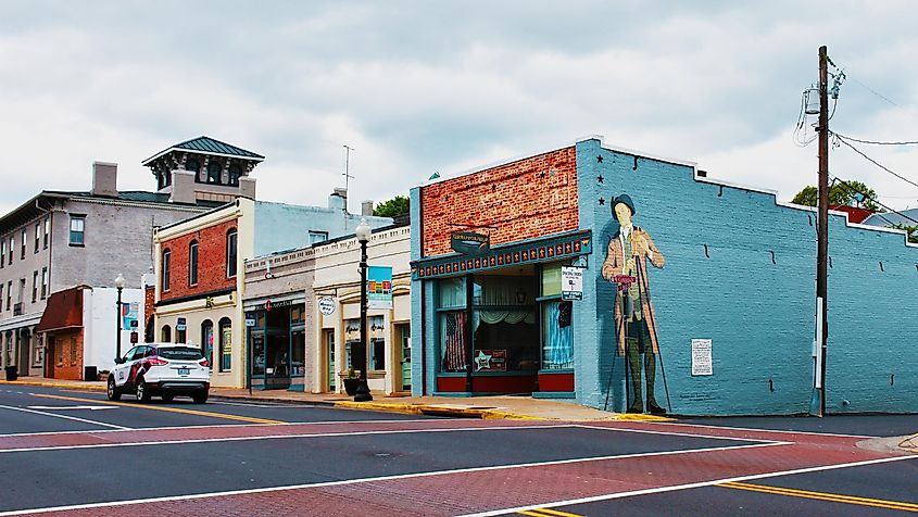 Historical town of Culpeper, Virginia.