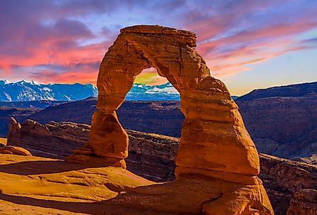 Beautiful sunset Image taken at Arches National Park in Utah.