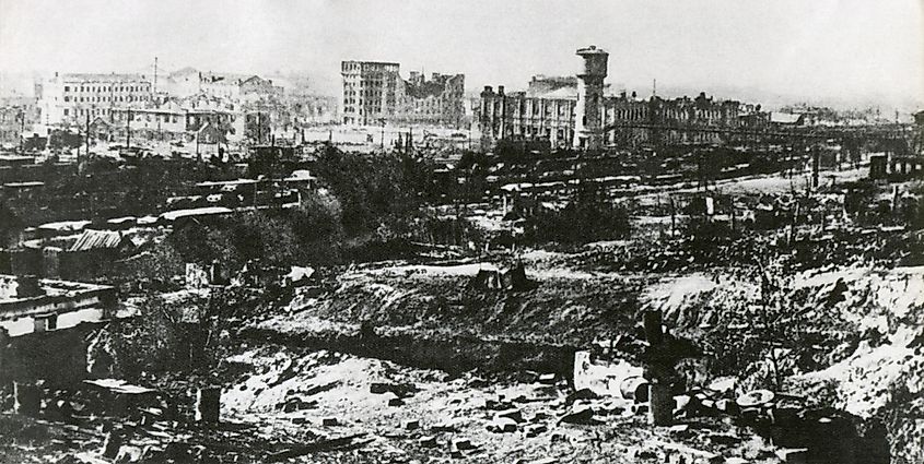 Stalingrad after the first months of the German attack. Image by Everett Collection via Shutterstock.com