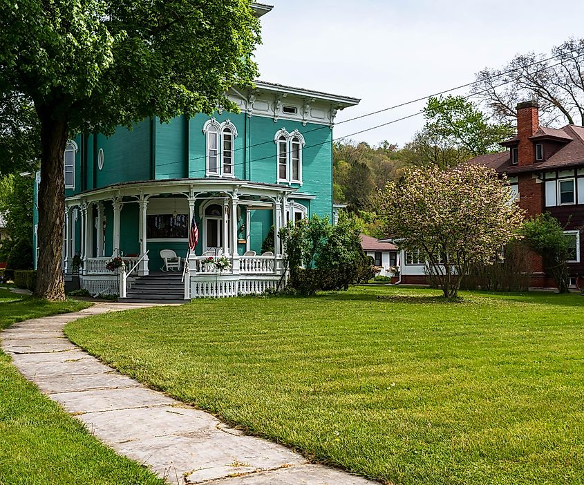A Victorian mansion in Titusville, Pennsylvania