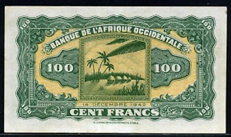 French West African 100 franc Banknote