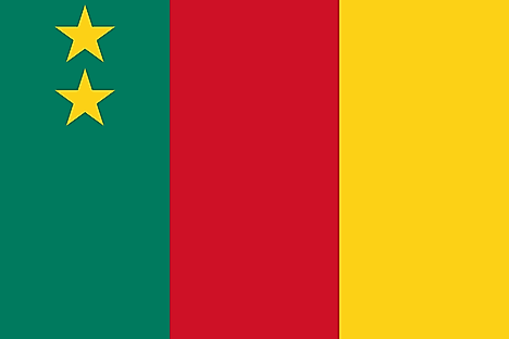 Flag of the Federal Rep. of Cameroon (1961–1975)