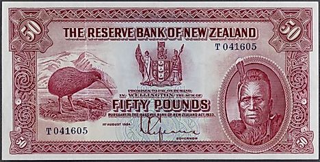New Zealand 50 pounds Banknote