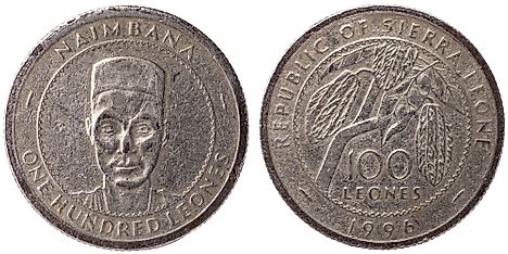 Sierra Leonean 100 leones Coin