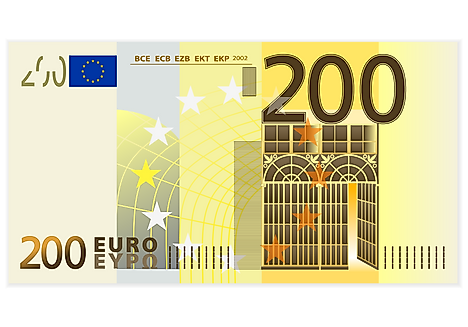 Two hundred euro banknote