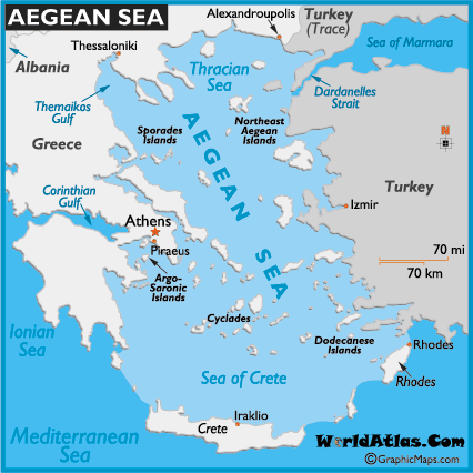 Αποτέλεσμα εικόνας για aegean sea map
