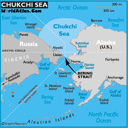  World  on Map Of Chukchi Sea  Chukchi Sea Location Facts History  Major Bodies