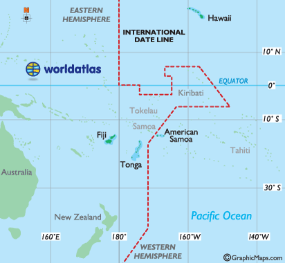 Time Zone  World on International Dateline Time Zone Map