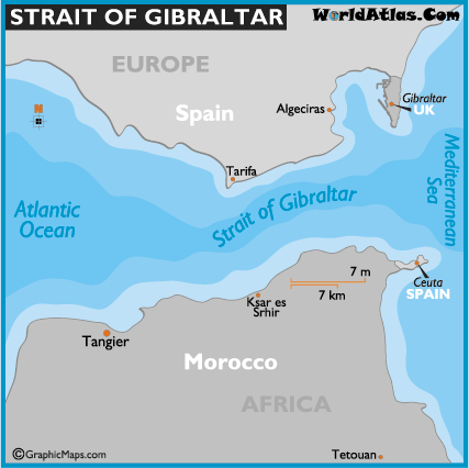 World  on Approximately 9 Miles   14 Km   Wide At Its Narrowest Point  The