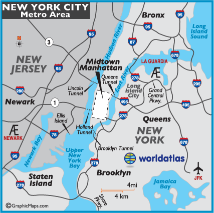 New York City Maps - Attractions, hotels, street and zoom.