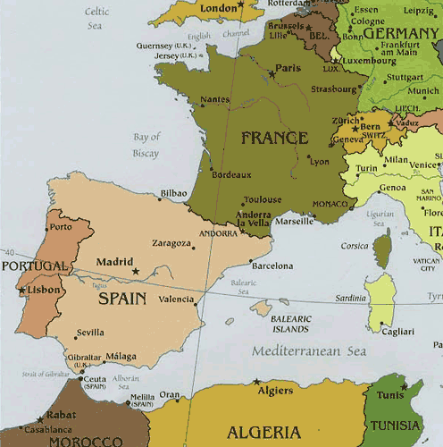 map of europe countries and bodies of water. Political maps are designed to show governmental boundaries of countries, 