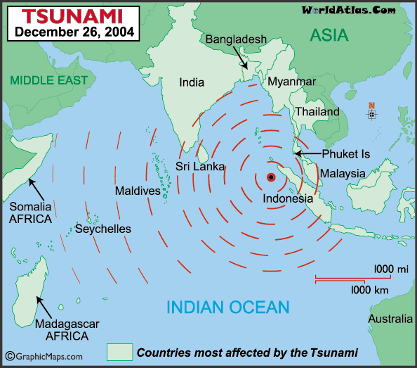 Tsunami Area Map