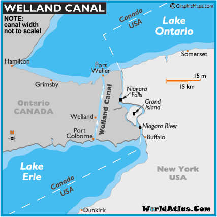 welland ontario map