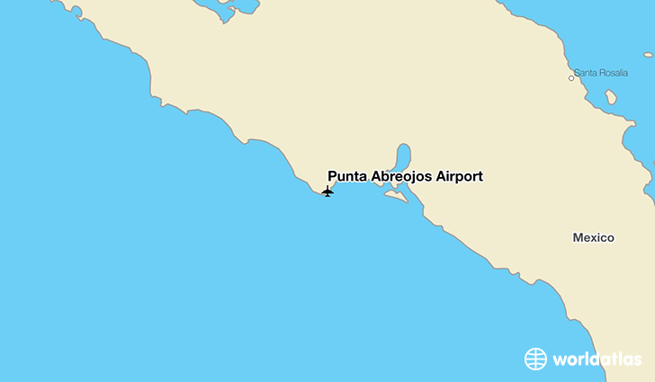 Punta Abreojos Airport location on a map