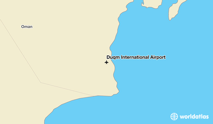 Duqm International Airport location on a map