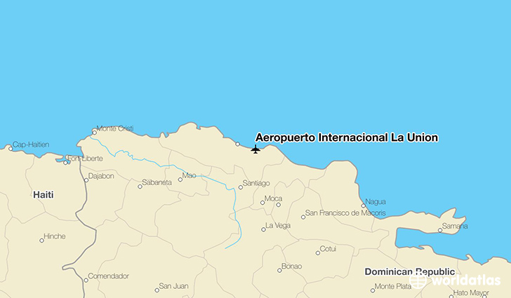 Aeropuerto Internacional La Unión location on a map