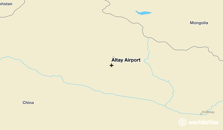 Altay Airport location on a map