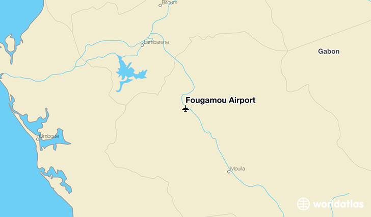 Fougamou Airport location on a map