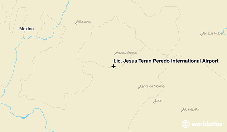 Lic. Jesús Terán Peredo International Airport location on a map