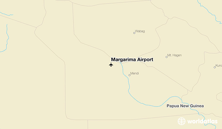 Margarima Airport location on a map