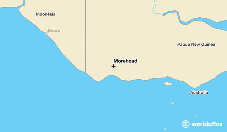 Morehead location on a map
