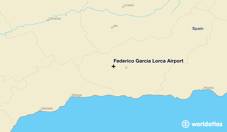 Federico García Lorca Airport location on a map
