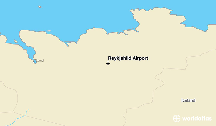 Reykjahlíð Airport location on a map