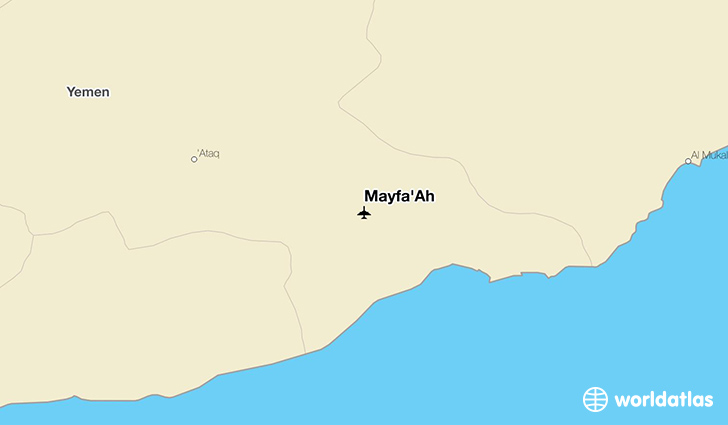 Mayfa'Ah location on a map