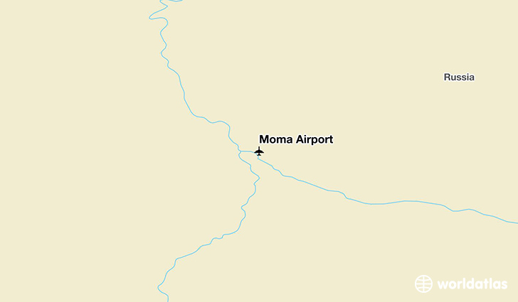 Moma Airport location on a map