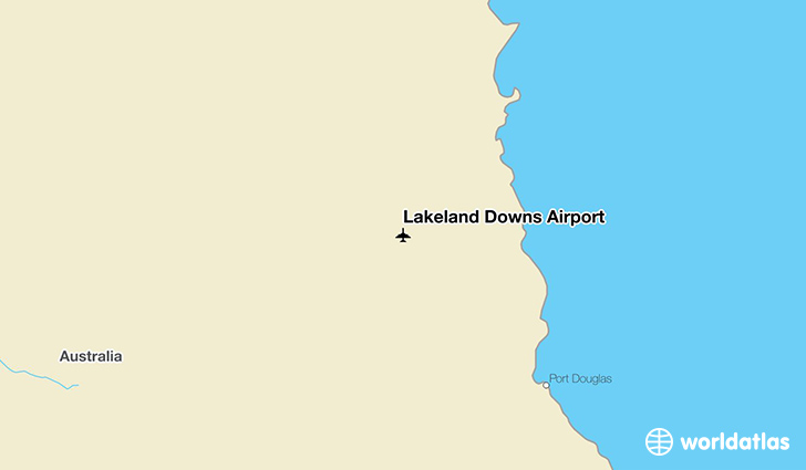 Lakeland Downs Airport location on a map