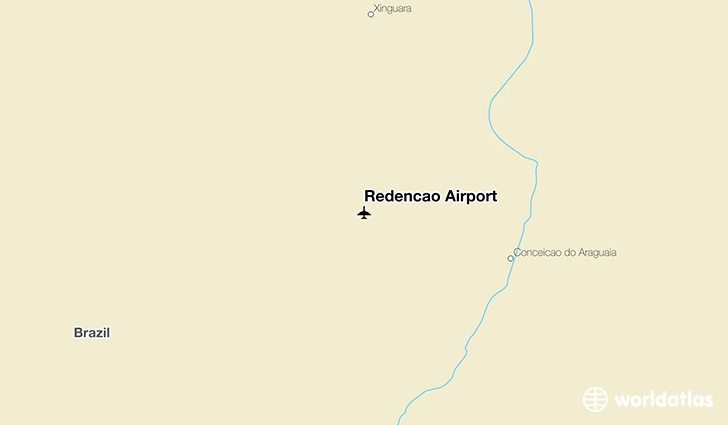 Redenção Airport location on a map