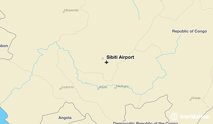 Sibiti Airport location on a map