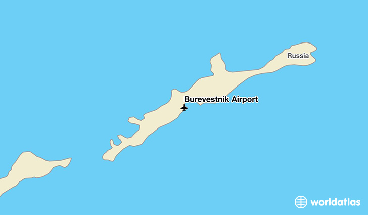 Burevestnik Airport location on a map