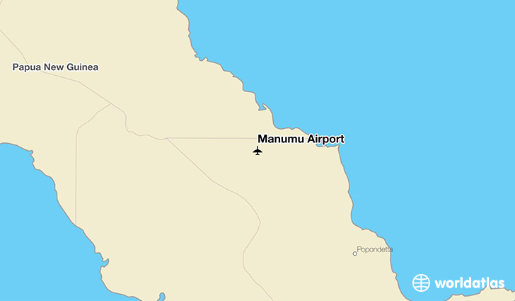 Manumu Airport location on a map