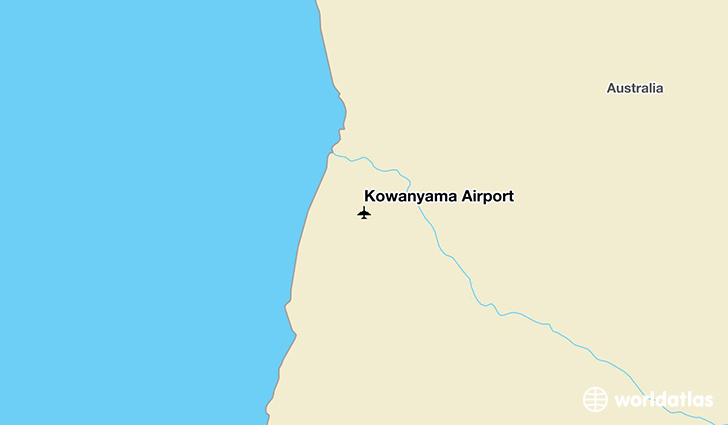 Kowanyama Airport location on a map