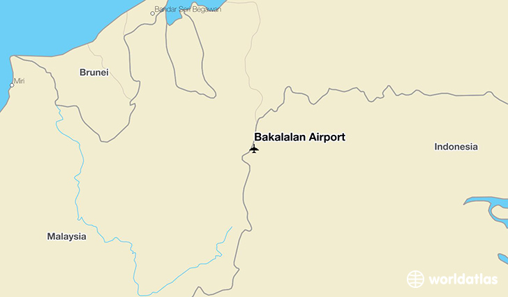 Bakalalan Airport location on a map