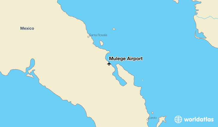 Mulege Airport location on a map