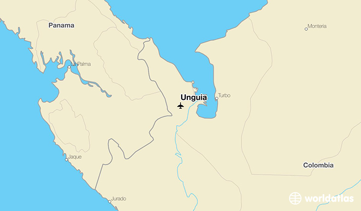 Unguia location on a map