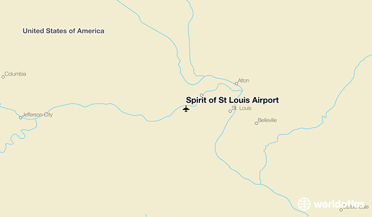 Spirit of St Louis Airport (SUS) - WorldAtlas