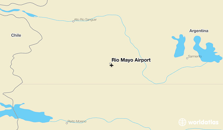 Rio Mayo Airport location on a map