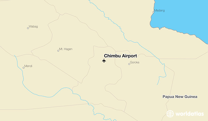 Chimbu Airport location on a map