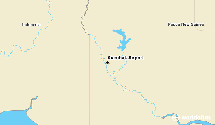 Aiambak Airport location on a map