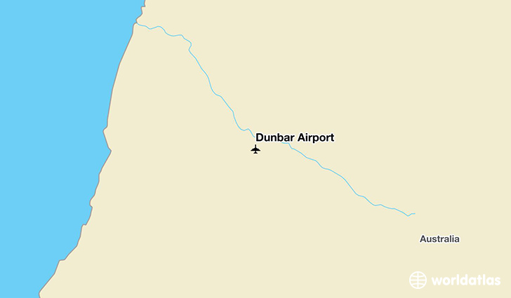 Dunbar Airport location on a map