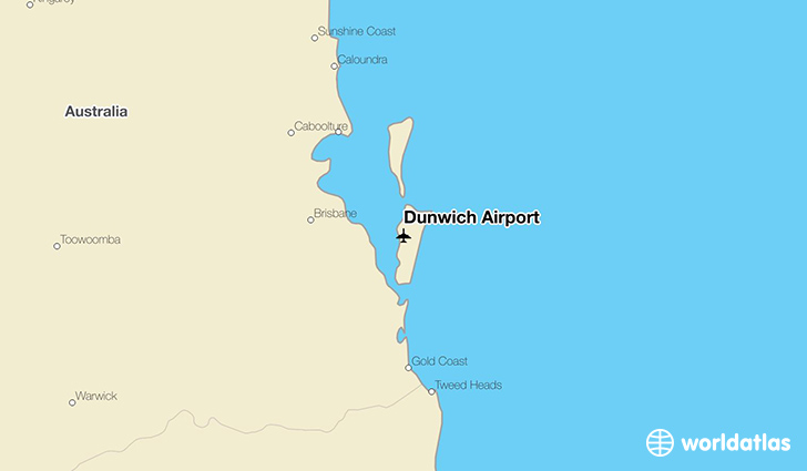 Dunwich Airport location on a map