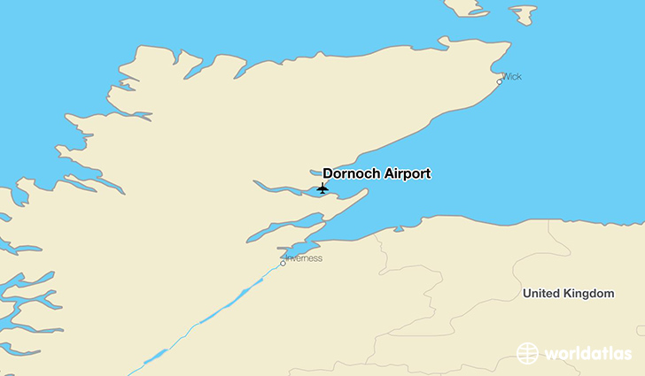 Dornoch Airport location on a map